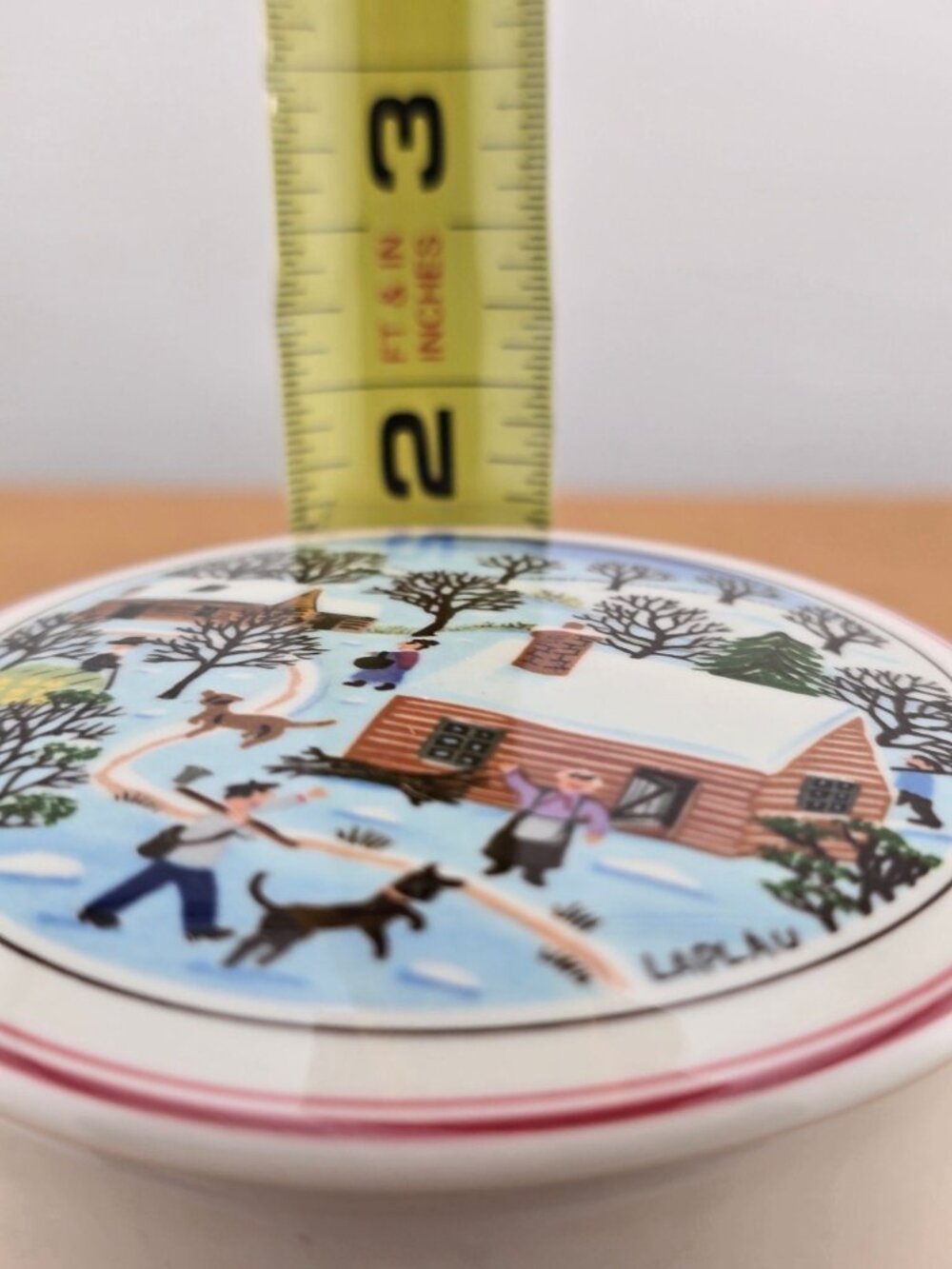 Villeroy & Boch Naif Winter Scene Porcelain Trinket Box Made Manpower Services - Picture 7 of 7